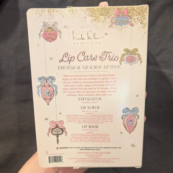 Nicole Miller Lip Care Trio Set – Exfoliator • Lip Scrub • Lip Mask NWT Gift! - Picture 6 of 7